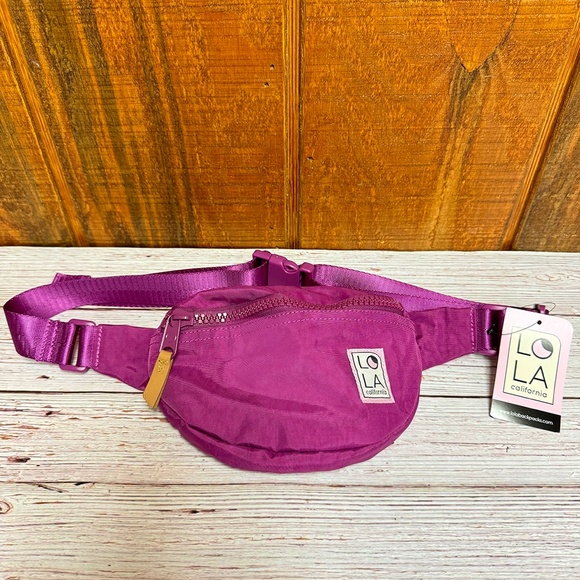 LOLA California Mondo Moonbeam Bum Bag - Grape - Picture 1 of 4
